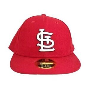 New Era 59Fifty Men Women Hat St. Louis Cardinals Low Profile Red Fitted Cap